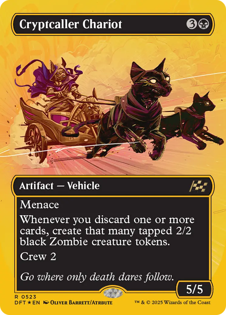 Cryptcaller Chariot (Borderless) (First-Place Foil) [Aetherdrift] 1