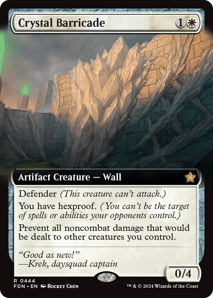 Crystal Barricade (Extended Art) [Foundations] 1