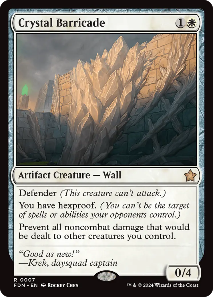 Crystal Barricade [Foundations] 1