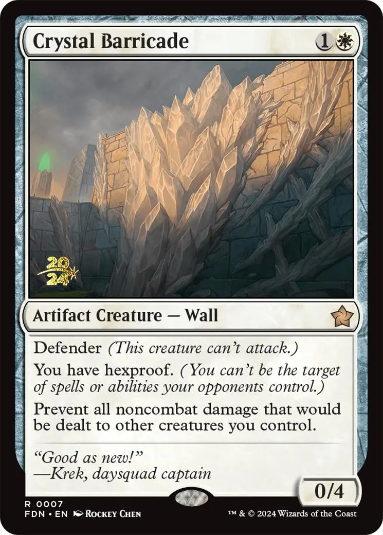 Crystal Barricade [Foundations Prerelease Promos] 1