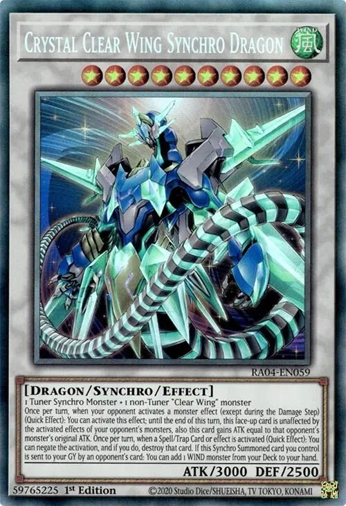 Crystal Clear Wing Synchro Dragon [Ra04-En059] Collector's Rare 1