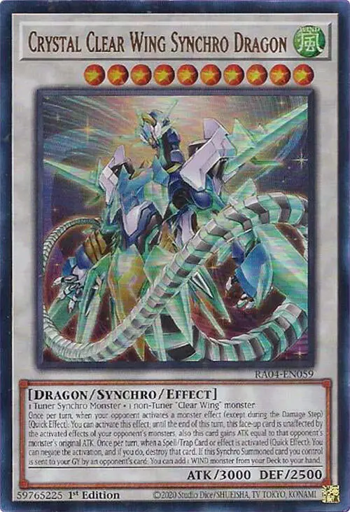 Crystal Clear Wing Synchro Dragon [Ra04-En059] Ultra Rare 1