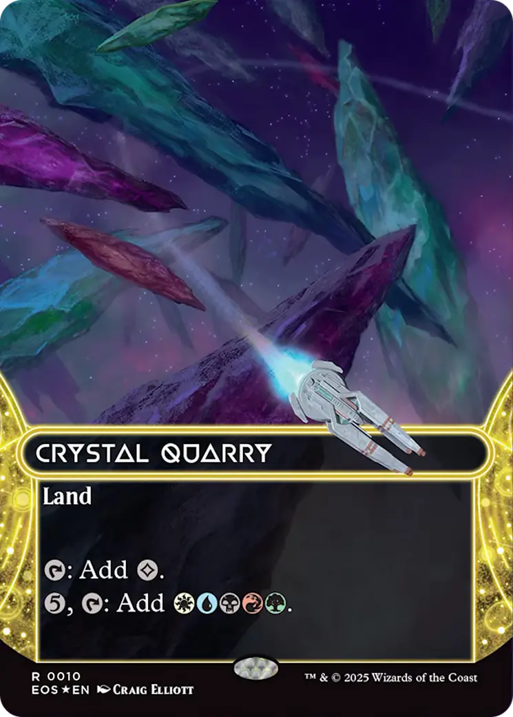 Crystal Quarry (0010) (Borderless) [Edge Of Eternities: Stellar Sights] 1