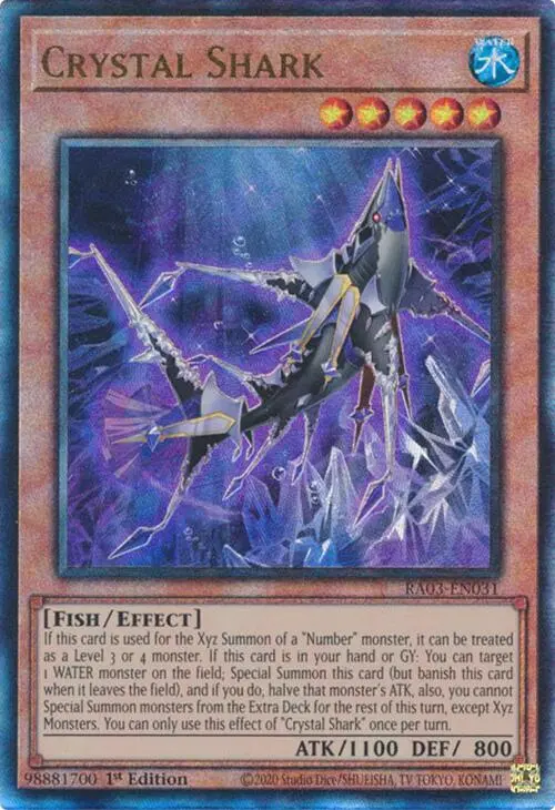 Crystal Shark (Utr) [Ra03-En031] Prismatic Ultimate Rare 1