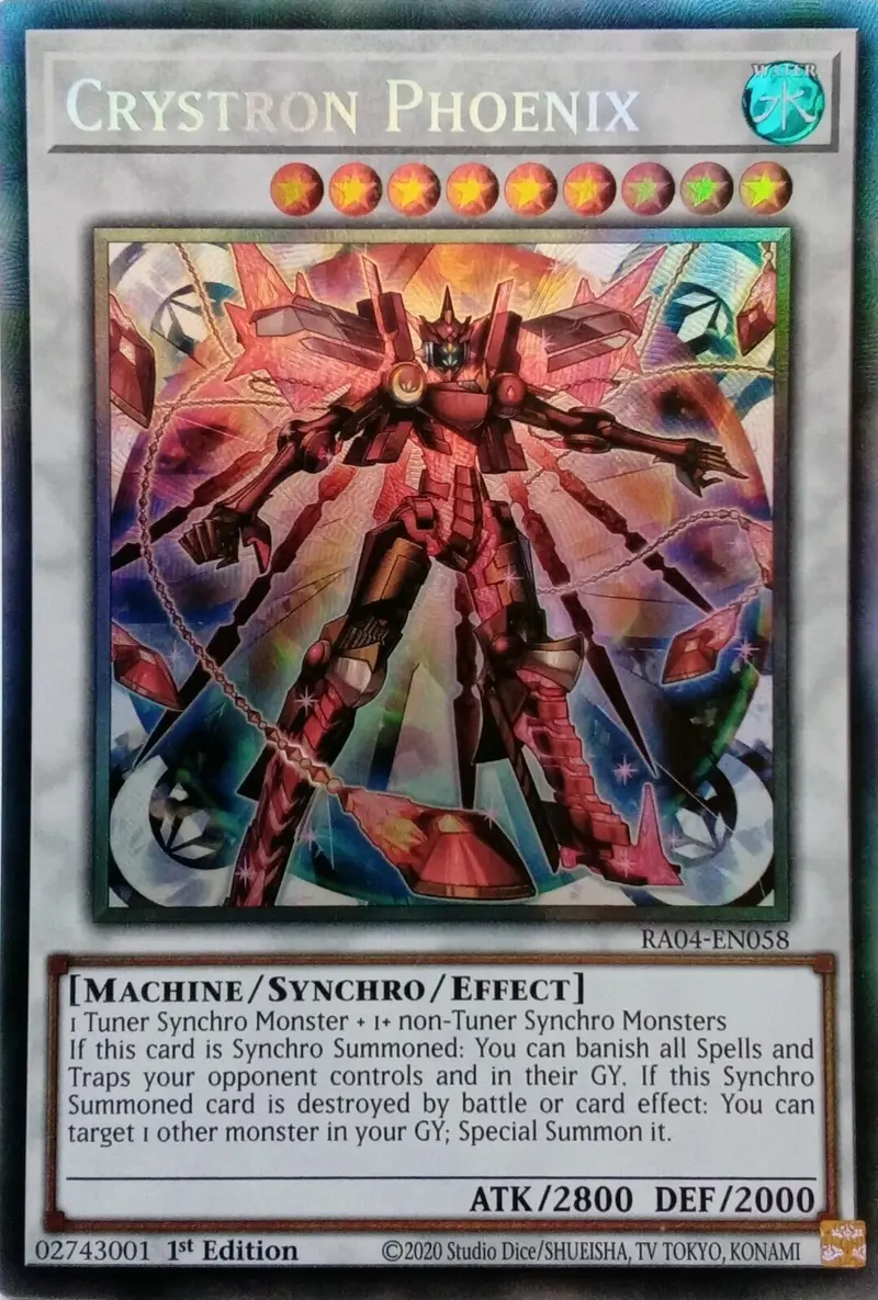 Crystron Phoenix [Ra04-En058] Prismatic Collector's Rare 1