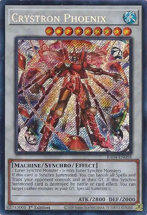 Crystron Phoenix [Ra04-En058] Secret Rare 1