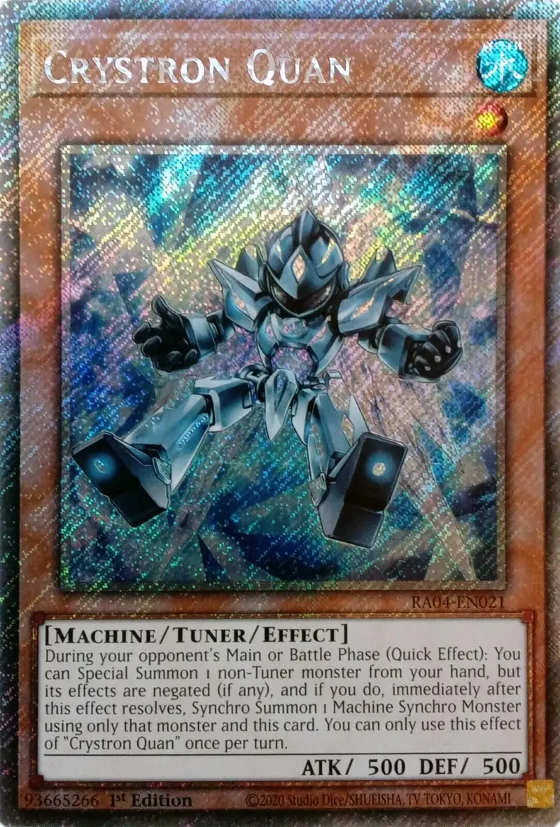 Crystron Quan [Ra04-En021] Platinum Secret Rare 1