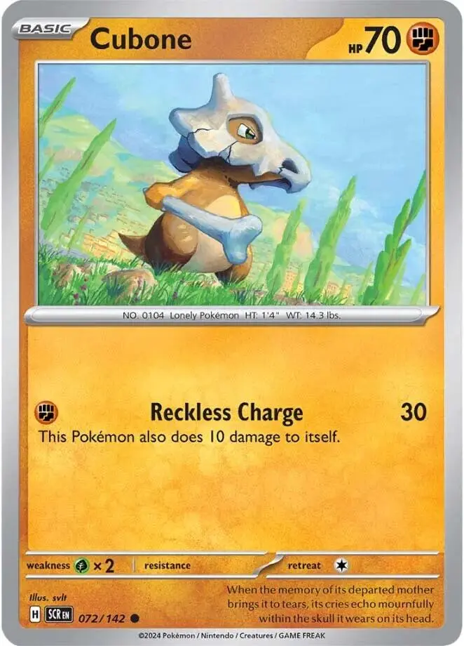 Cubone (072/142) [Scarlet & Violet: Stellar Crown] 1