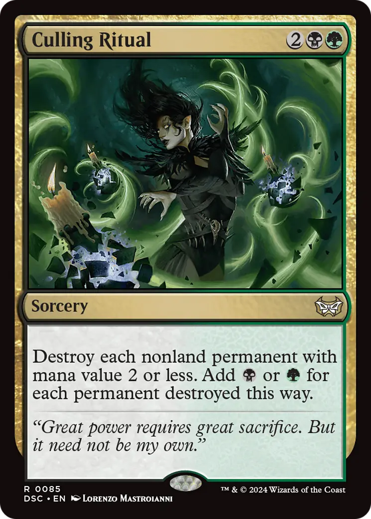 Culling Ritual [Duskmourn: House Of Horror Commander] 1