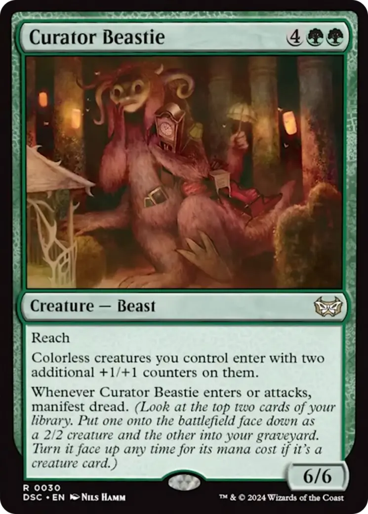 Curator Beastie [Duskmourn: House Of Horror Commander] 1
