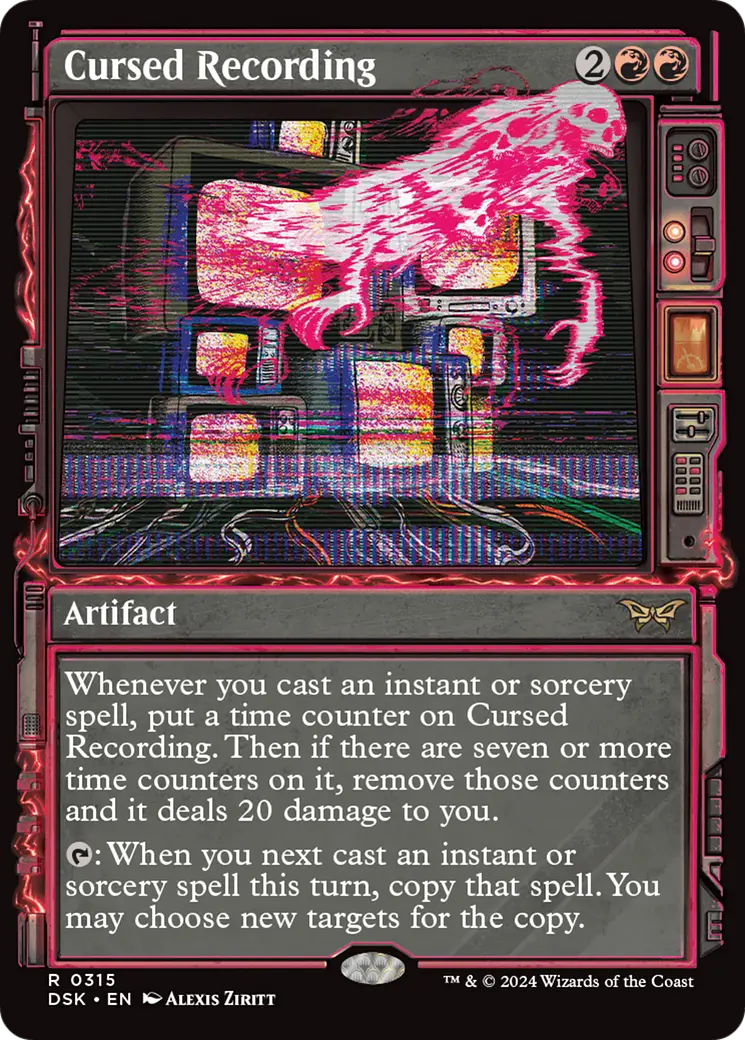 Cursed Recording (Showcase) [Duskmourn: House Of Horror] 1