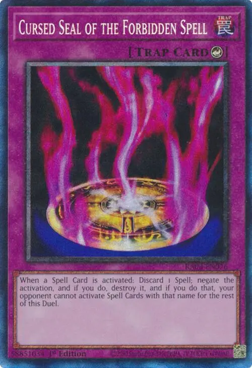Cursed Seal Of The Forbidden Spell (Cr) [Ra03-En076] Prismatic Collector's Rare 1