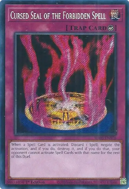 Cursed Seal Of The Forbidden Spell (Secret Rare) [Ra03-En076] Secret Rare 1