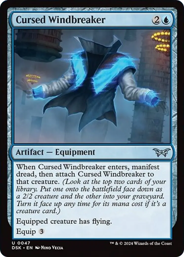 Cursed Windbreaker [Duskmourn: House Of Horror] 1