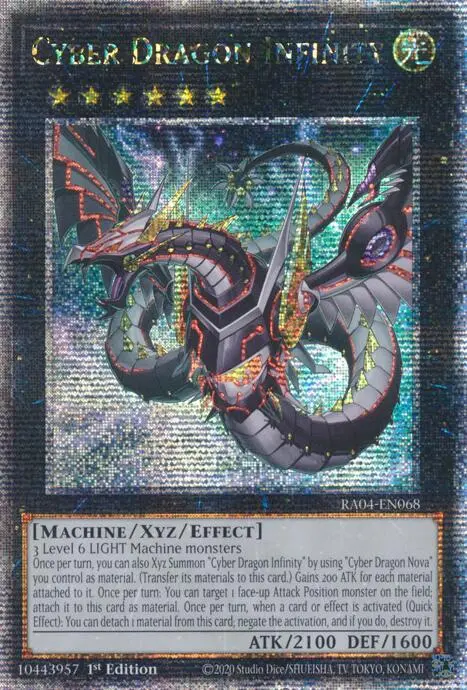 Cyber Dragon Infinity (Alternate Art) [Ra04-En068] Quarter Century Secret Rare 1