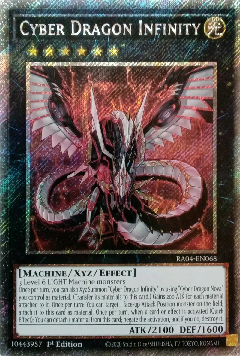 Cyber Dragon Infinity [Ra04-En068] Platinum Secret Rare 1