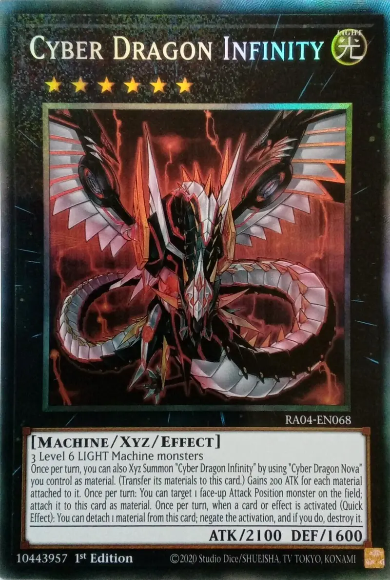 Cyber Dragon Infinity [Ra04-En068] Prismatic Collector's Rare 1