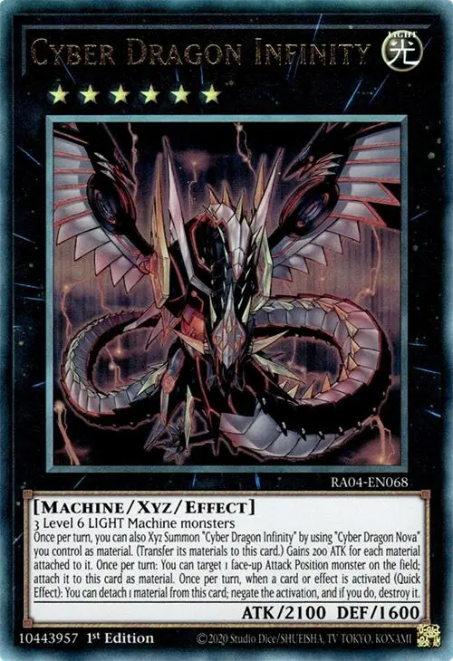 Cyber Dragon Infinity [Ra04-En068] Prismatic Ultimate Rare 1
