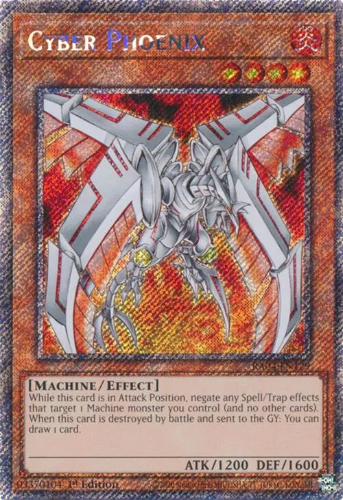 Cyber Phoenix [Ra04-En129] Platinum Secret Rare 1