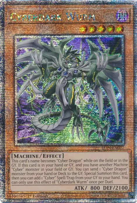 Cyberdark Wurm [Alin-En027] Quarter Century Secret Rare 1