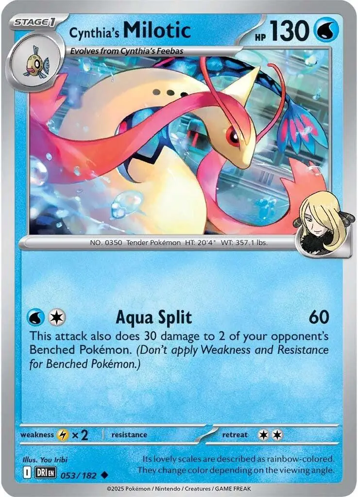 Cynthia's Milotic (053/182) [Scarlet & Violet: Destined Rivals] 1