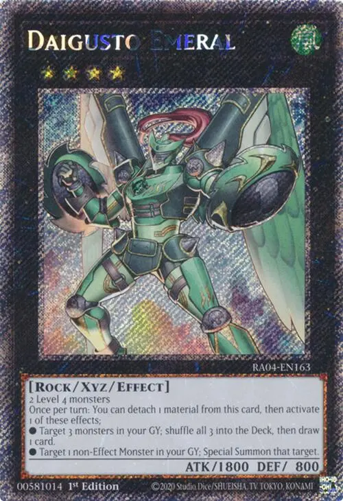 Daigusto Emeral [Ra04-En163] Platinum Secret Rare 1
