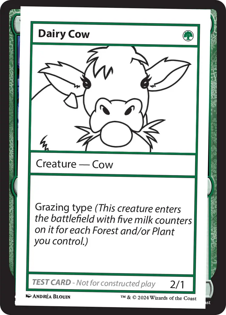 Dairy Cow [Mystery Booster 2 Playtest Cards] 1