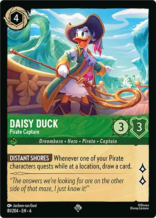 Daisy Duck - Pirate Captain (81/204) [Azurite Sea] 1
