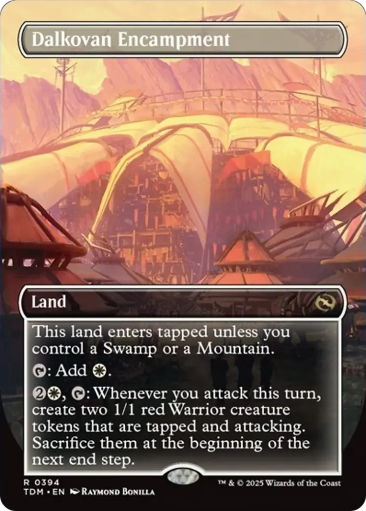 Dalkovan Encampment (Borderless) [Tarkir: Dragonstorm] 1
