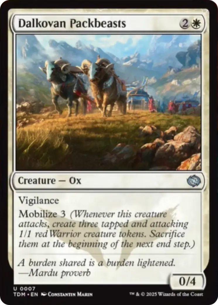 Dalkovan Packbeasts [Tarkir: Dragonstorm] 1