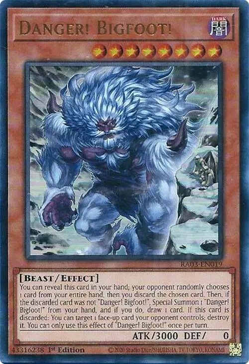 Danger! Bigfoot! (Alternate Art) (Ur) [Ra03-En019] Ultra Rare 1