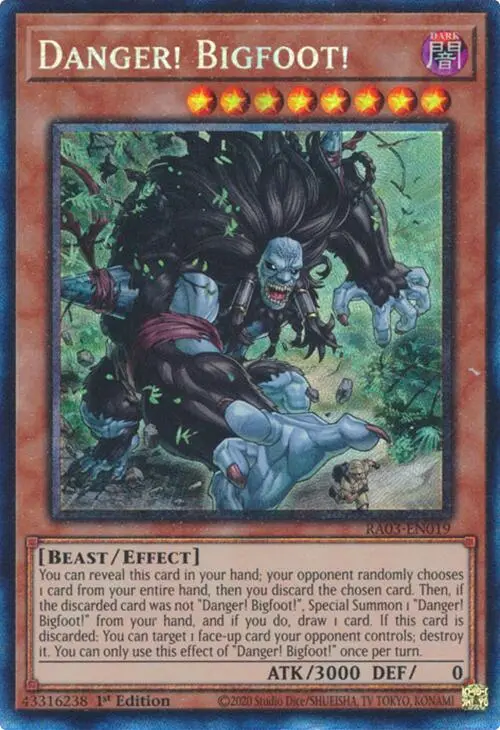 Danger! Bigfoot! (Cr) [Ra03-En019] Prismatic Collector's Rare 1