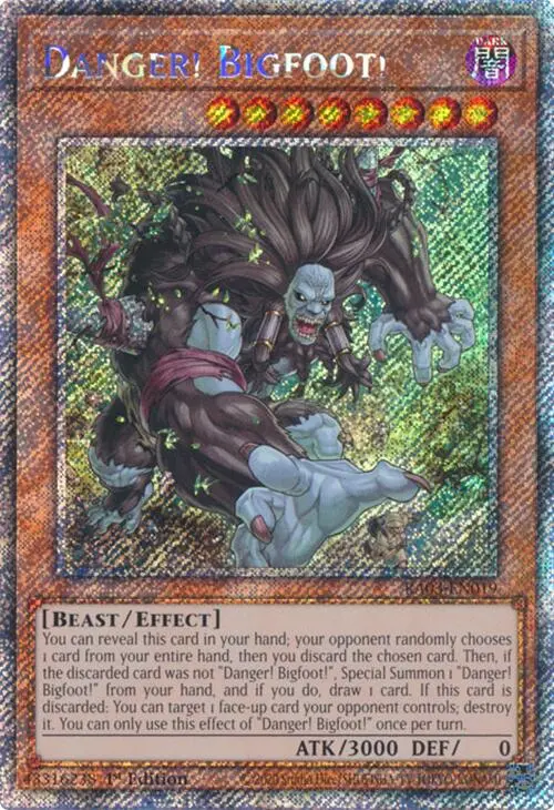 Danger! Bigfoot! (Platinum Secret Rare) [Ra03-En019] Platinum Secret Rare 1