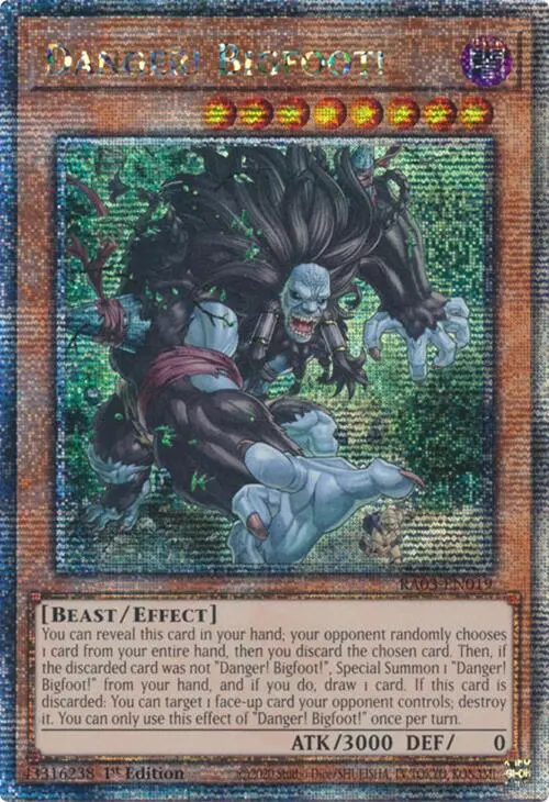 Danger! Bigfoot! (Quarter Century Secret Rare) [Ra03-En019] Quarter Century Secret Rare 1