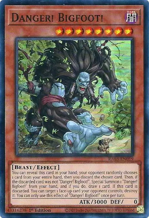 Danger! Bigfoot! [Ra03-En019] Super Rare 1