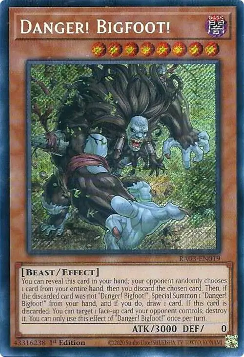 Danger! Bigfoot! (Secret Rare) [Ra03-En019] Secret Rare 1