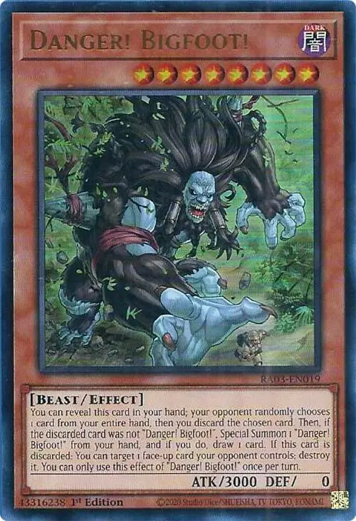 Danger! Bigfoot! (Ur) [Ra03-En019] Ultra Rare 1