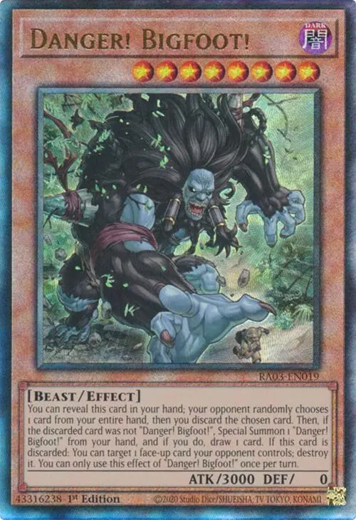 Danger! Bigfoot! (Utr) [Ra03-En019] Prismatic Ultimate Rare 1