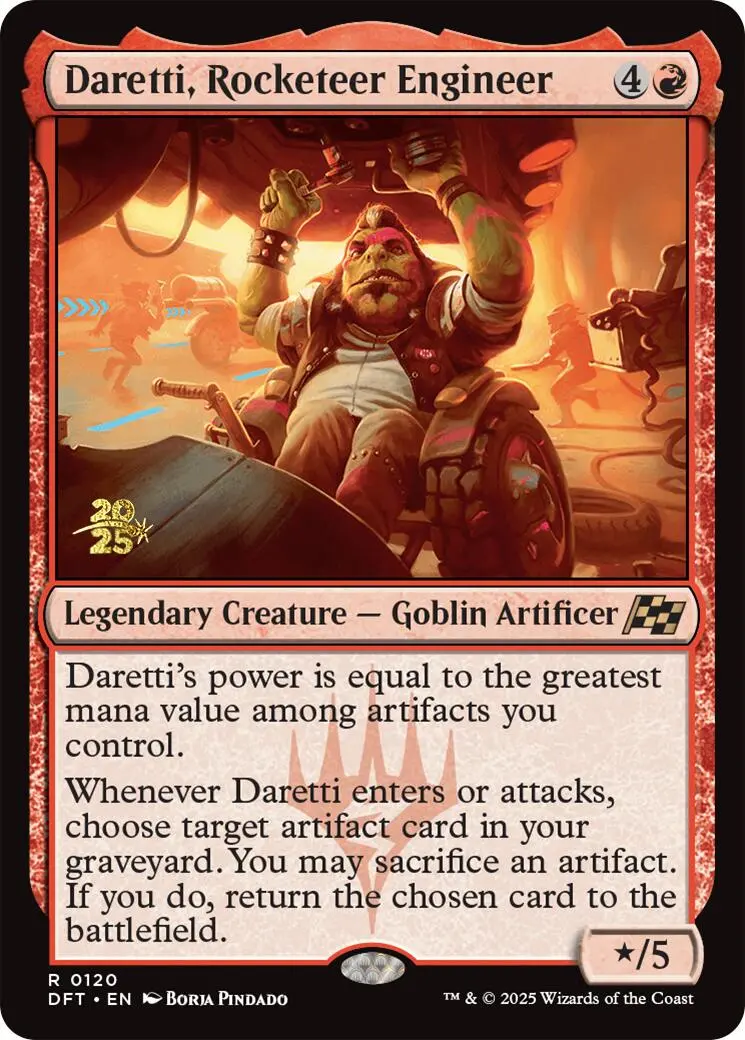 Daretti, Rocketeer Engineer [Aetherdrift Prerelease Promos] 1