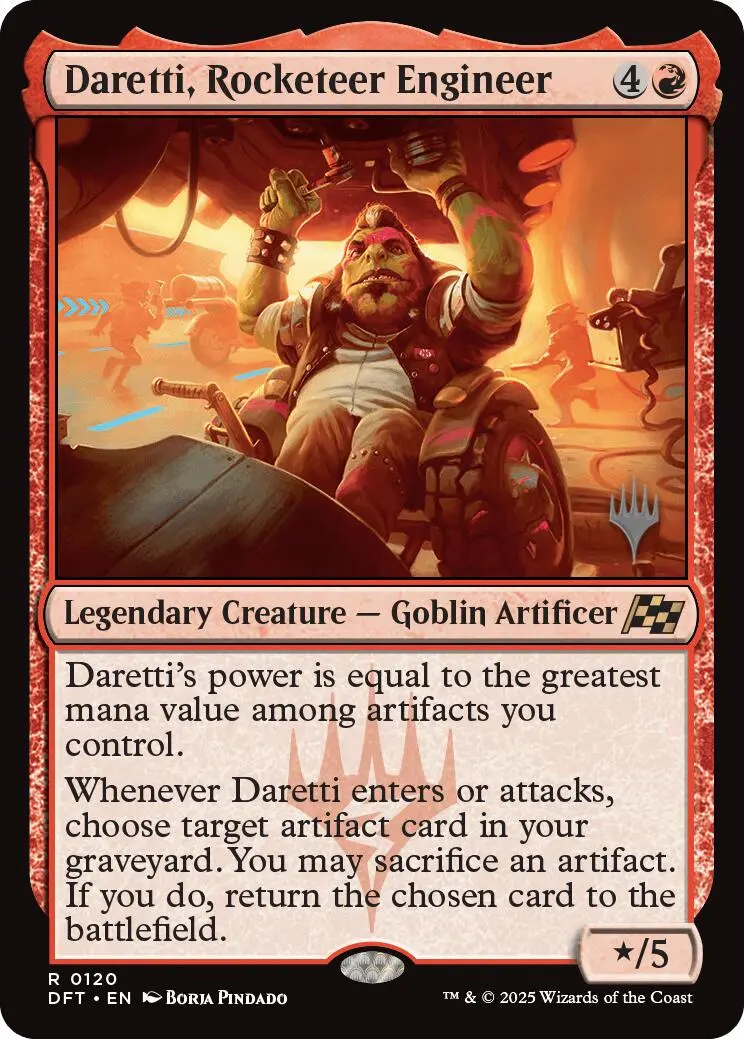 Daretti, Rocketeer Engineer (Promo Pack) [Aetherdrift Promos] 1