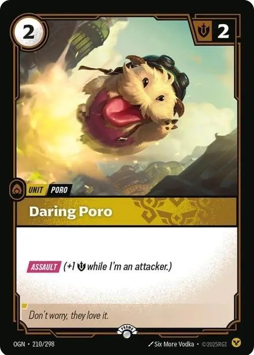 Daring Poro - Riftbound Organized Play Promotional Cards (Opp) 1