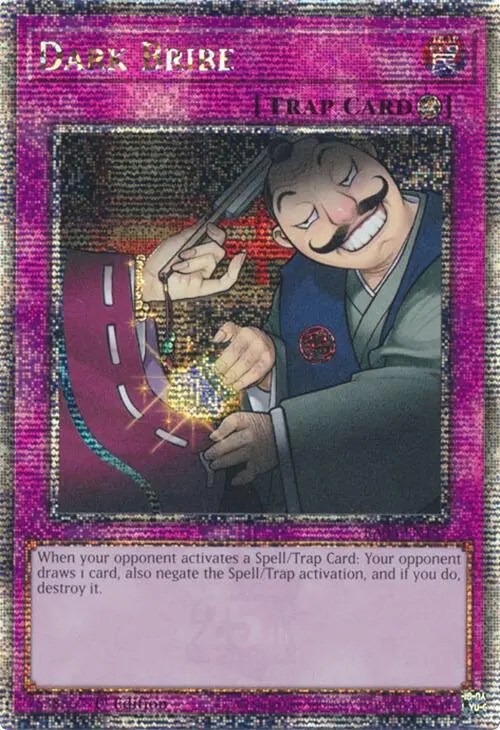 Dark Bribe (Quarter Century Secret Rare) [Ra03-En187] Quarter Century Secret Rare 1