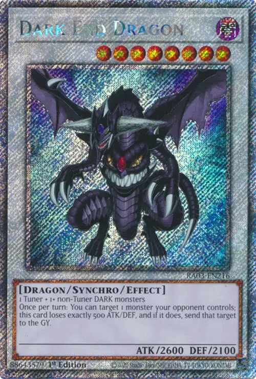 Dark End Dragon (Platinum Secret Rare) [Ra03-En216] Platinum Secret Rare 1