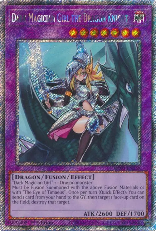 Dark Magician Girl The Dragon Knight (Platinum Secret Rare) [Ra03-En258] Platinum Secret Rare 1