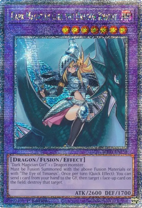 Dark Magician Girl The Dragon Knight (Quarter Century Secret Rare) [Ra03-En258] Quarter Century Secret Rare 1