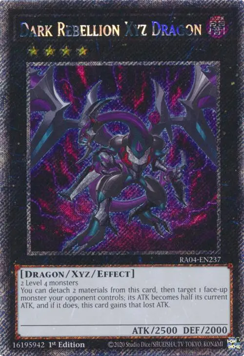 Dark Rebellion Xyz Dragon [Ra04-En237] Platinum Secret Rare 1