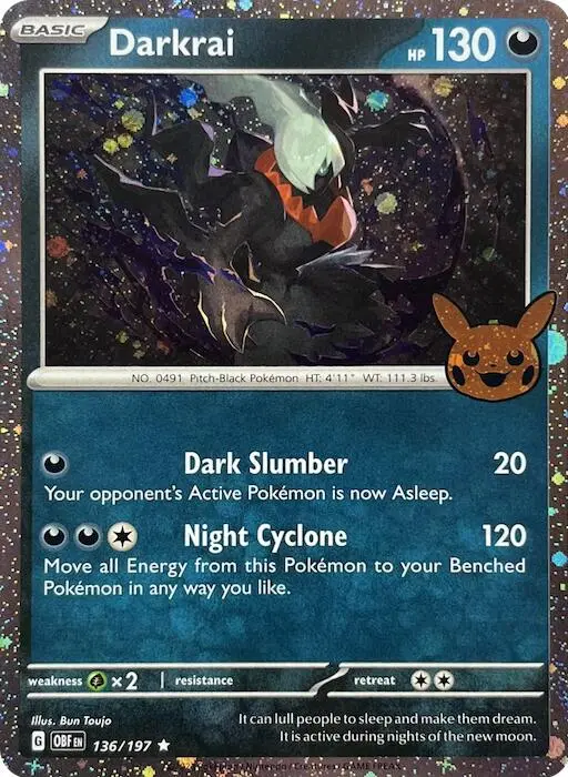 Darkrai (136/197) (Cosmos Holo) [Trick Or Trade 2024] 1