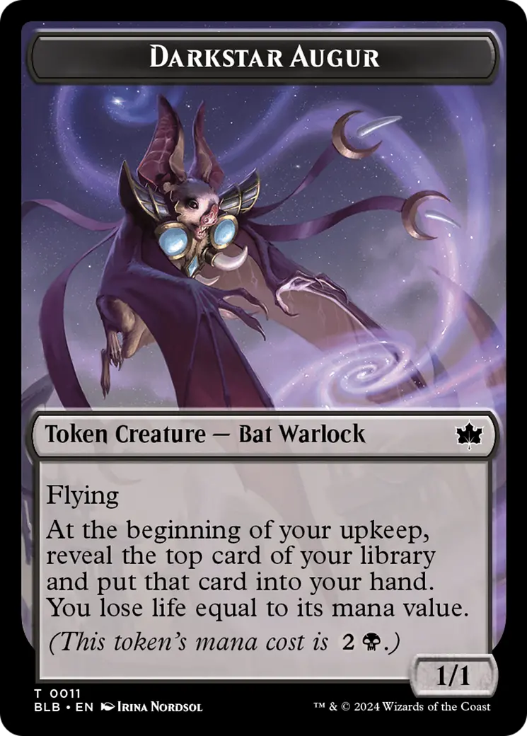 Darkstar Augur Token [Bloomburrow Tokens] 1