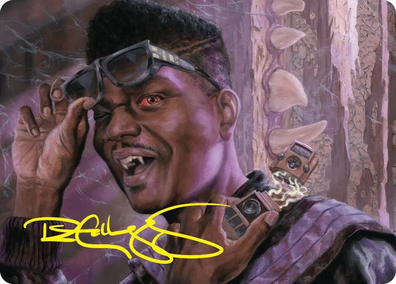Dashing Bloodsucker Art Card (Gold-Stamped Signature) [Duskmourn: House Of Horror Art Series] 1