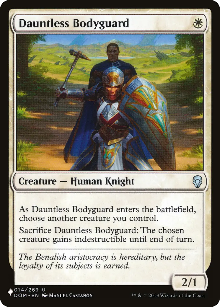 Dauntless Bodyguard [The List] 1